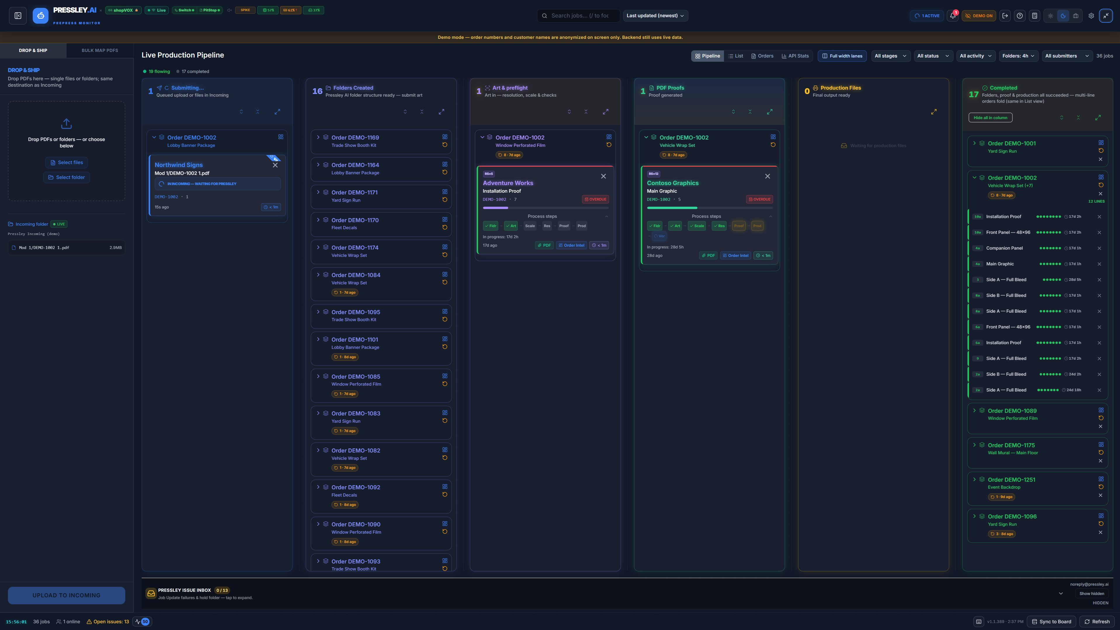 Live Production Pipeline