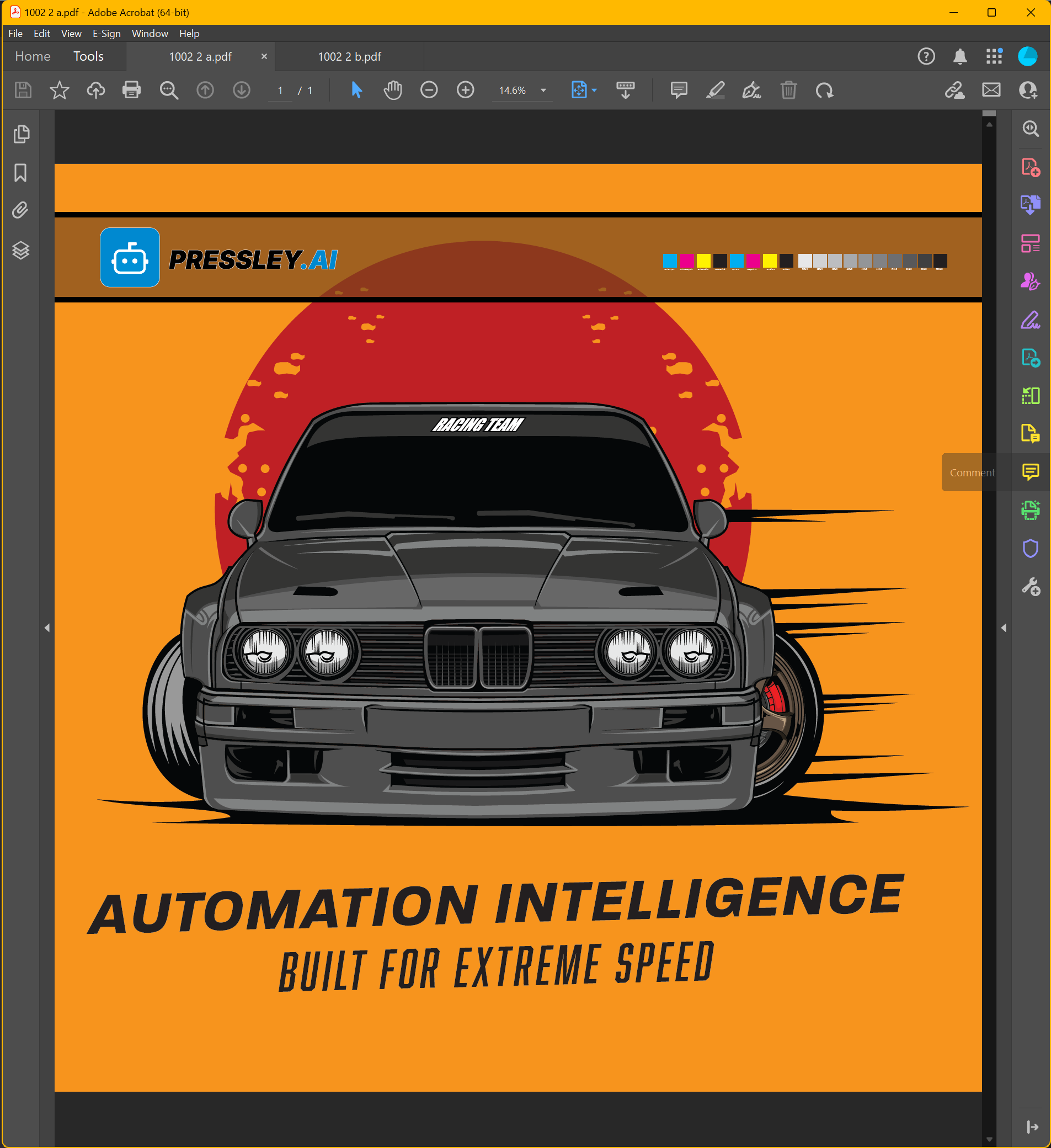 Client PDF side A with no finishing marks