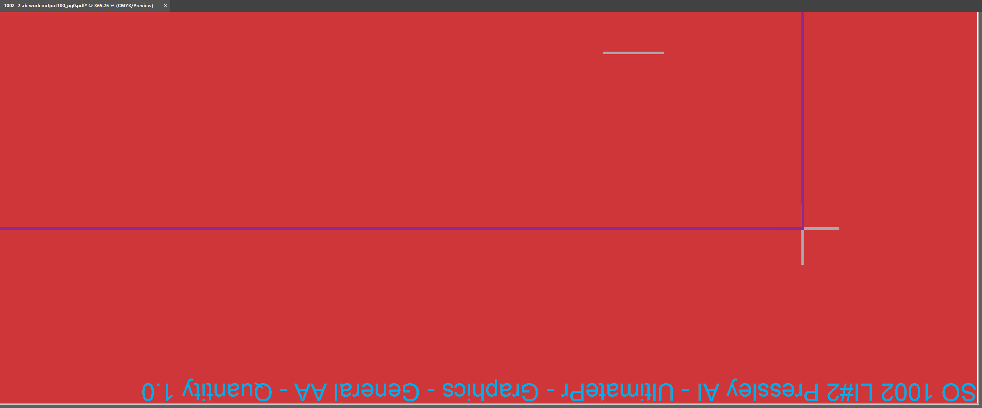 Production file bottom bleed tagline on the right side, oriented down for finishers unrolling the roll